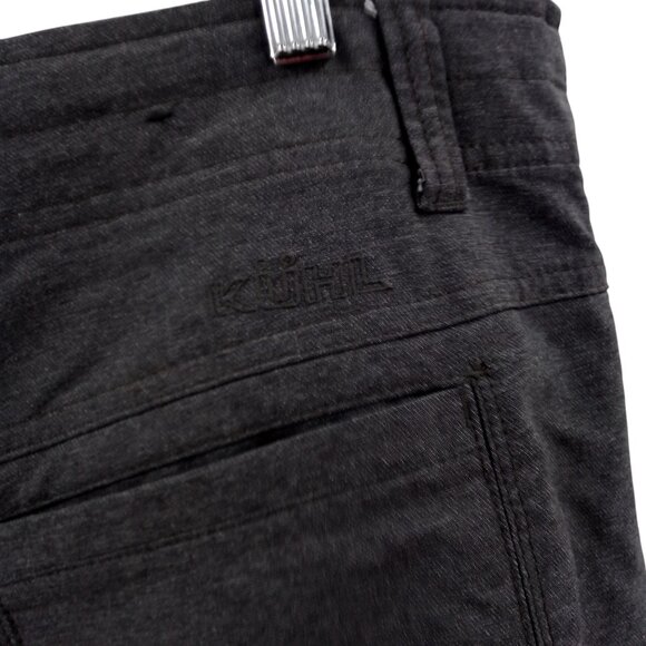 Kuhl Shift Amphibia Gray Stretch Flat Front Shorts Size 40 Pockets Outdoor - Picture 8 of 12